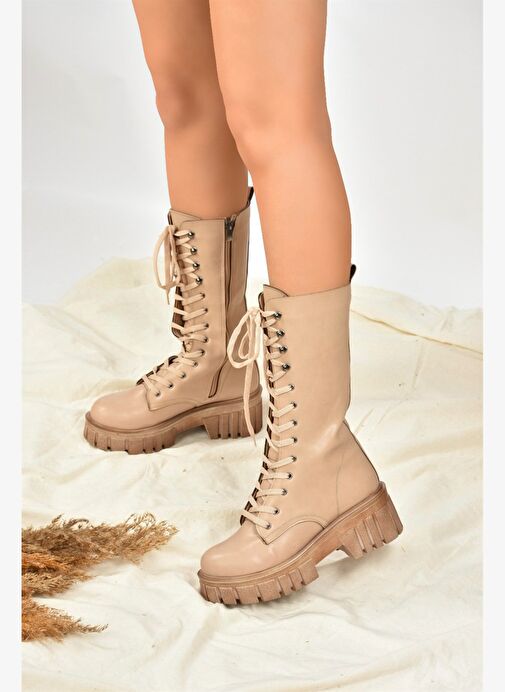 Ten Kalın Tabanlı Kadın Çizme L996081009 - Görsel 3