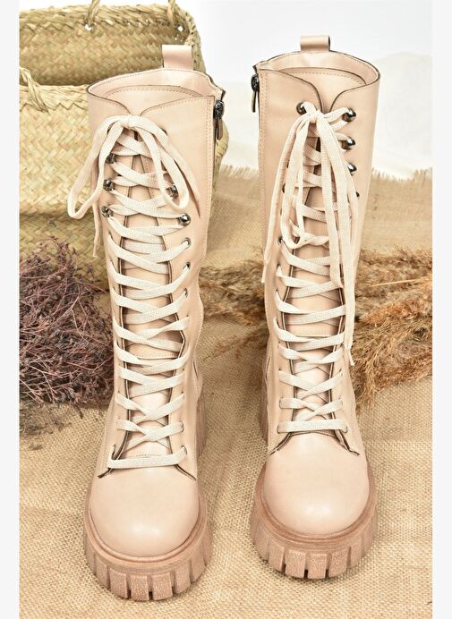 Ten Kalın Tabanlı Kadın Çizme L996081009 - Görsel 6