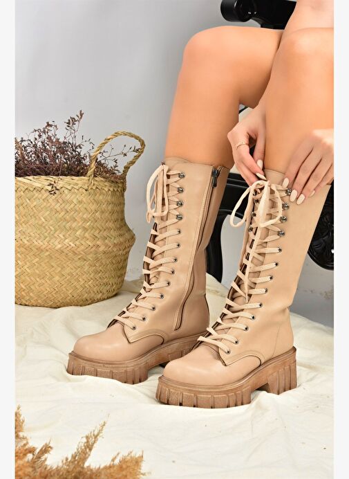 Ten Kalın Tabanlı Kadın Çizme L996081009 - Görsel 5