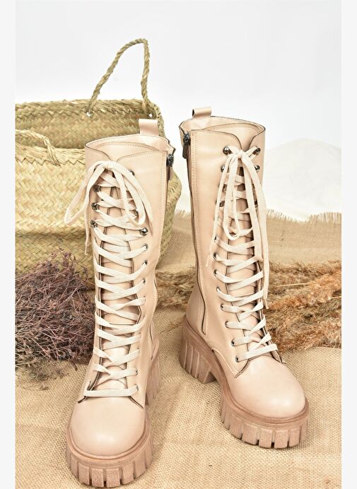 Ten Kalın Tabanlı Kadın Çizme L996081009 - Görsel 7