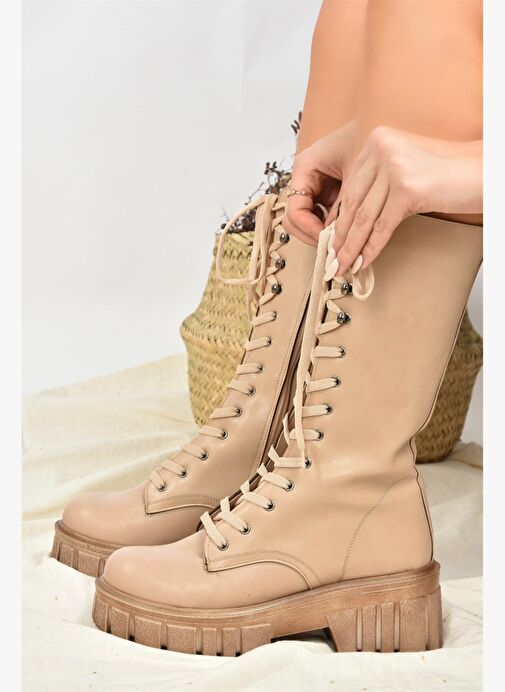 Ten Kalın Tabanlı Kadın Çizme L996081009 - Görsel 4