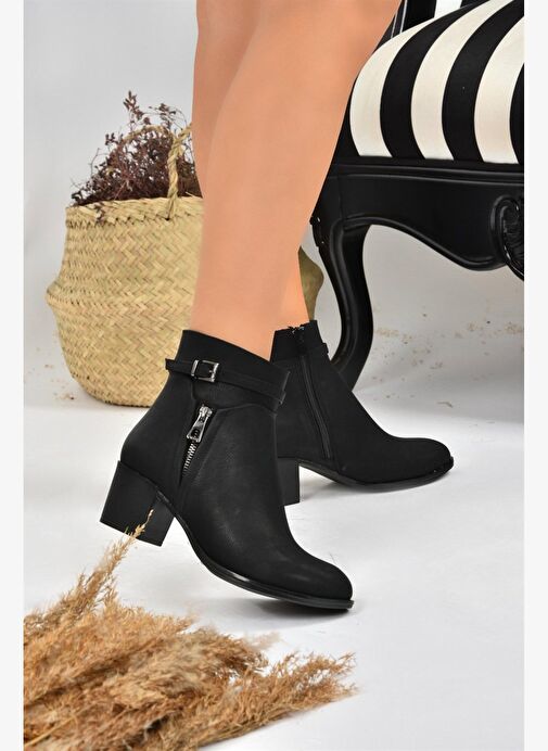 Siyah Kalın Topuklu Kadın Bot L674155209 - Görsel 5