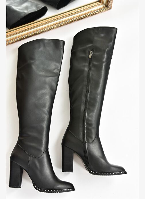 Siyah Yüksek Topuklu Kadın Çizme L654618009 - Görsel 7