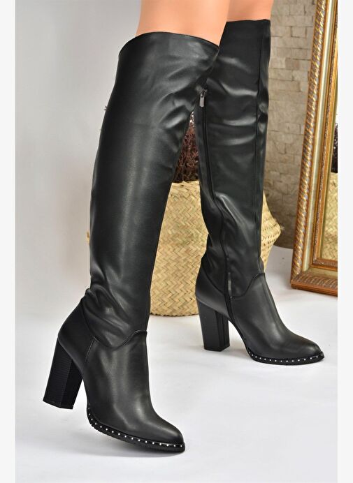 Siyah Yüksek Topuklu Kadın Çizme L654618009 - Görsel 4