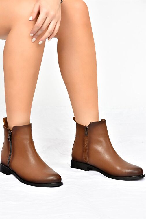 Taba Alçak Topuklu Günlük Kadın Bot L252671509 - Görsel 2