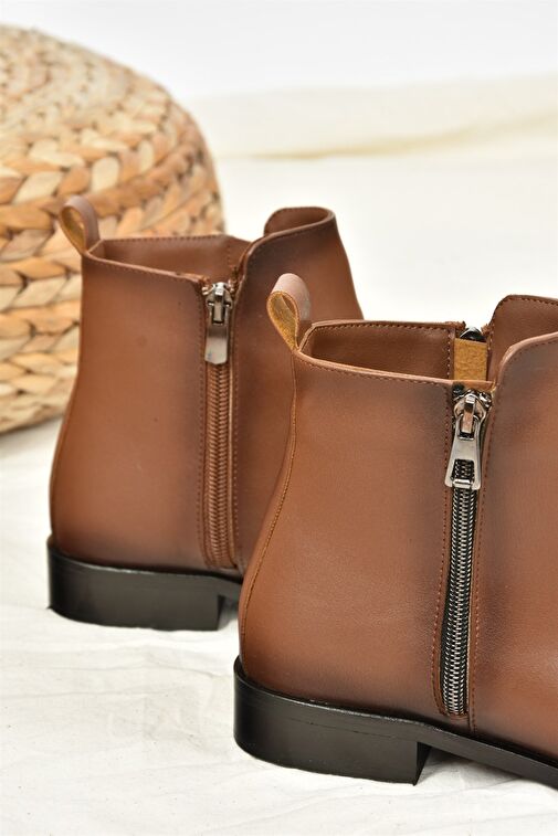 Taba Alçak Topuklu Günlük Kadın Bot L252671509 - Görsel 5