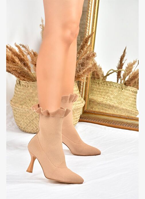 Ten Triko İnce Topuklu Kadın Bot L799584057 - Görsel 2