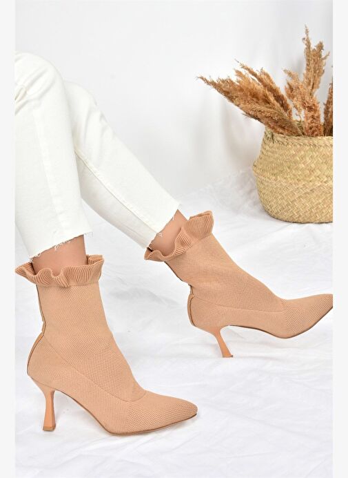 Ten Triko İnce Topuklu Kadın Bot L799584057 - Görsel 3