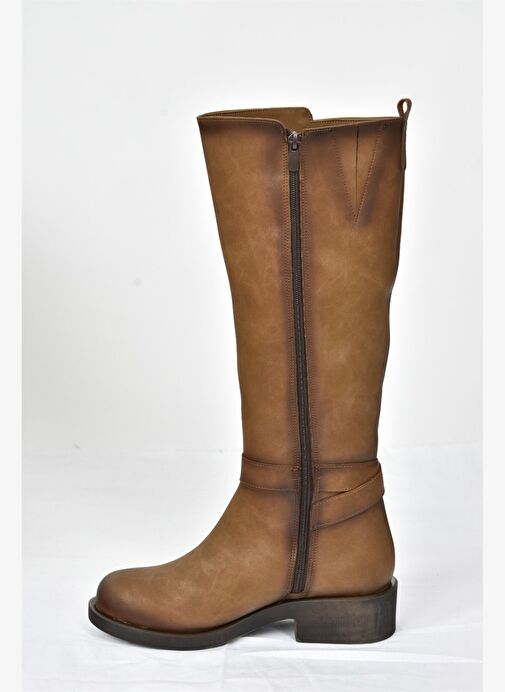 Vizon Kısa Topuklu Günlük Kadın Çizme G674240109 - Görsel 7