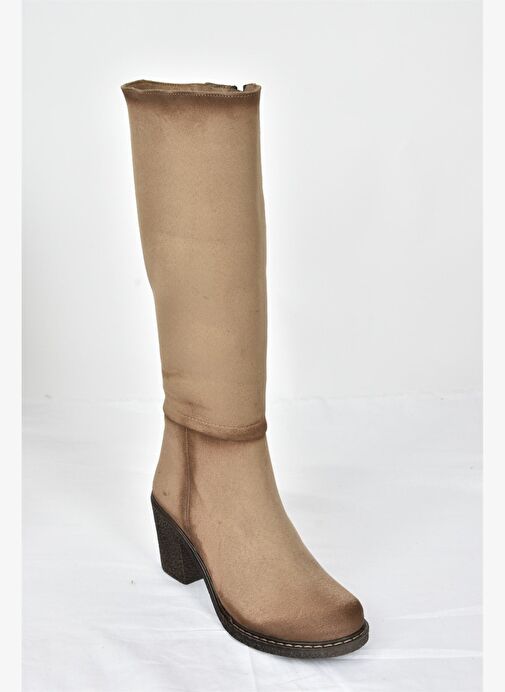 Vizon Kalın Topuklu Günlük Kadın Çizme C674250302 - Görsel 7