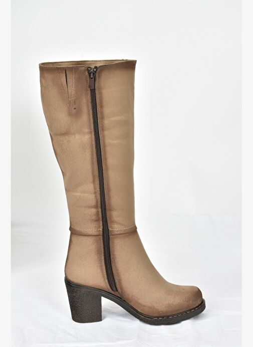 Vizon Kalın Topuklu Günlük Kadın Çizme C674250302 - Görsel 6