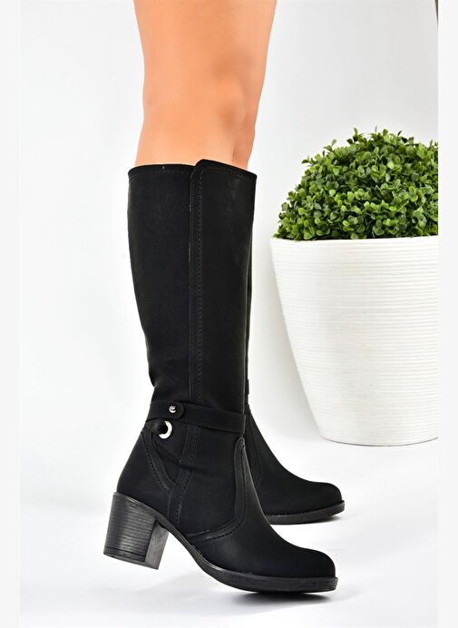 Siyah Kalın Topuklu Kadın Çizme L674211209 - Görsel 4