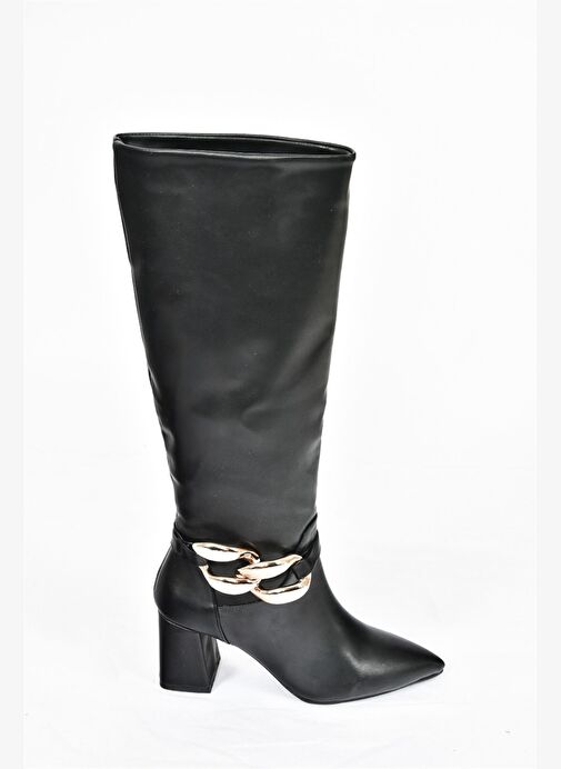 Siyah Kalın Topuklu Kadın Çizme L572951009 - Görsel 6