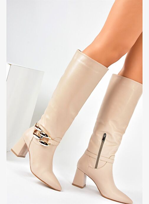 Ten Kalın Topuklu Kadın Çizme L572951009 - Görsel 4