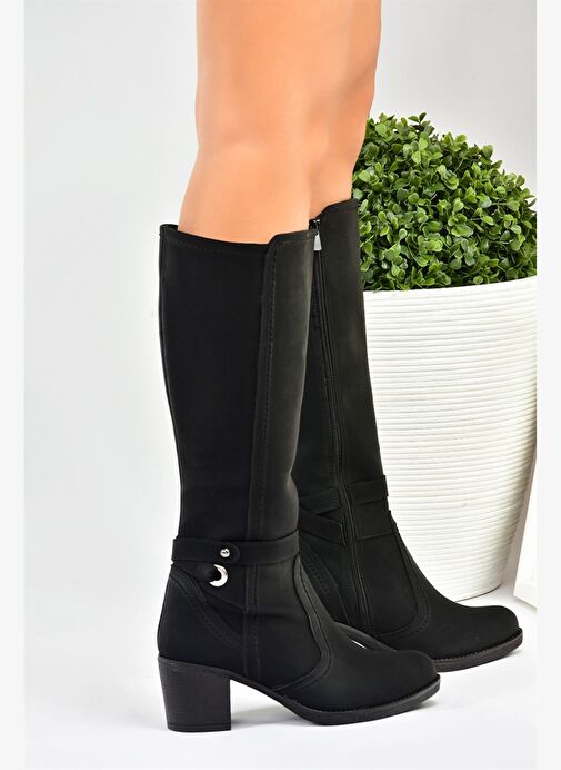 Siyah Kalın Topuklu Kadın Çizme L674211209 - Görsel 3