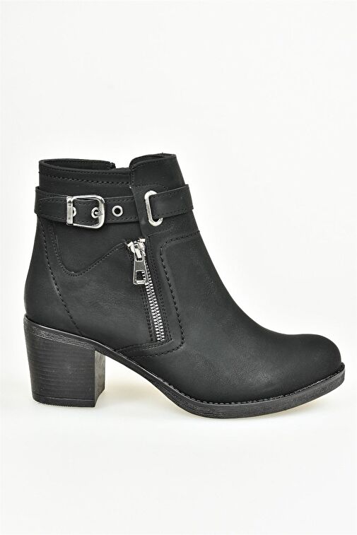 Siyah Kalın Topuklu Kadın Bot L674161509 - Görsel 5