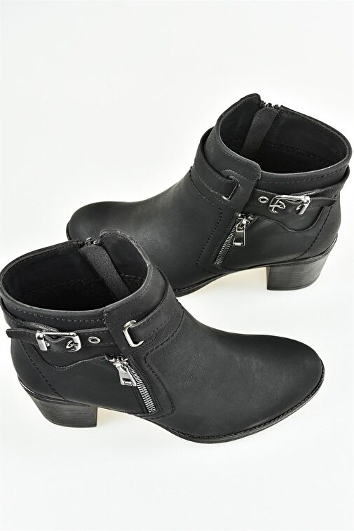 Siyah Kalın Topuklu Kadın Bot L674161509 - Görsel 6