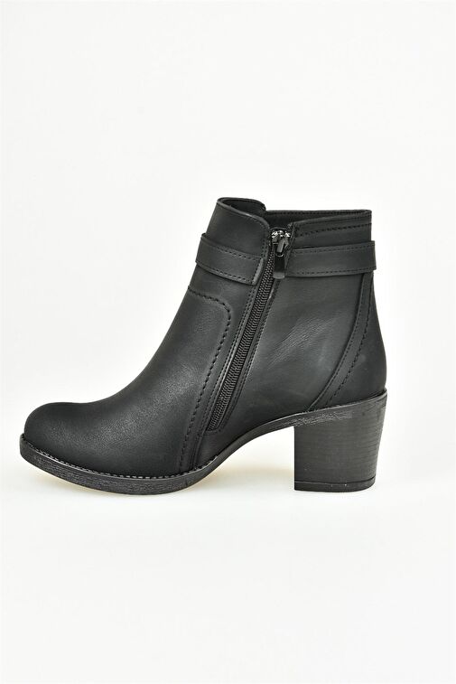 Siyah Kalın Topuklu Kadın Bot L674161509 - Görsel 8