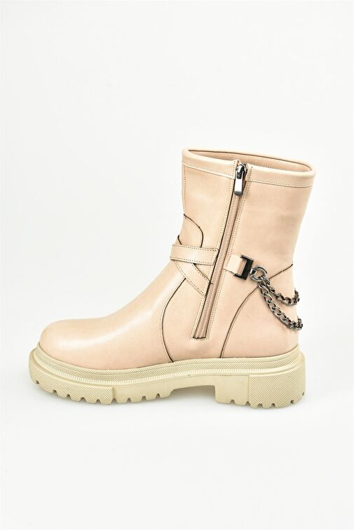 Ten Kalın Tabanlı Zincirli Kadın Bot L996034509 - Görsel 7