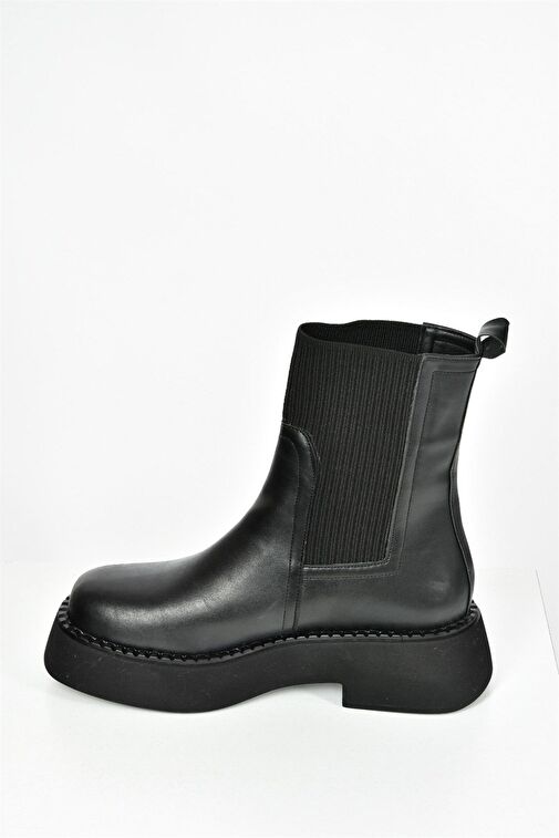 Siyah Kalın Tabanlı Günlük Kadın Bot L610130209 - Görsel 6