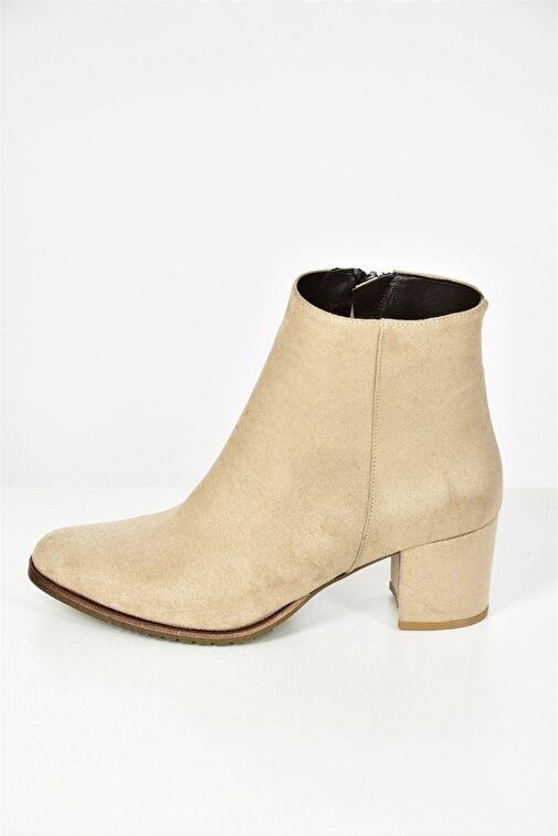 Bej/Kahverengi Süet Kadın Bot G654013102 - Görsel 6