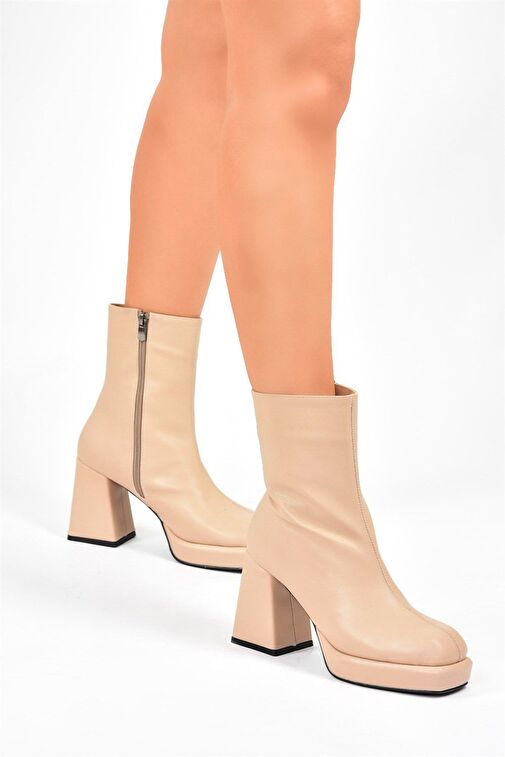 Ten Kalın Topuklu Günlük Kadın Bot L282190209 - Görsel 5