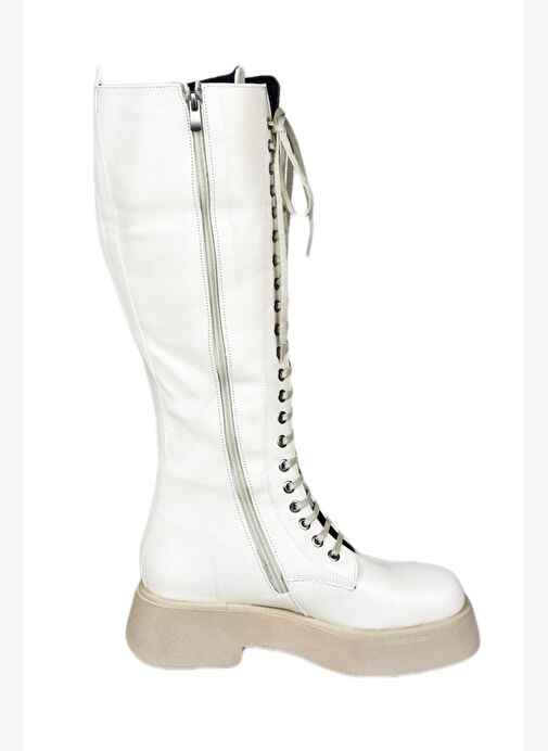 Bej Bağcıklı Günlük Kadın Çizme L610130909 - Görsel 5