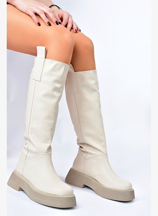 Bej Günlük Kadın Çizme L610130409 - Görsel 4