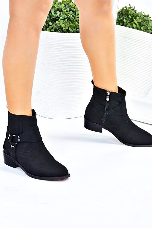 Siyah Süet Kadın Bot L252032502 - Görsel 3