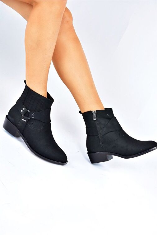 Siyah Süet Kadın Bot L252032502 - Görsel 5
