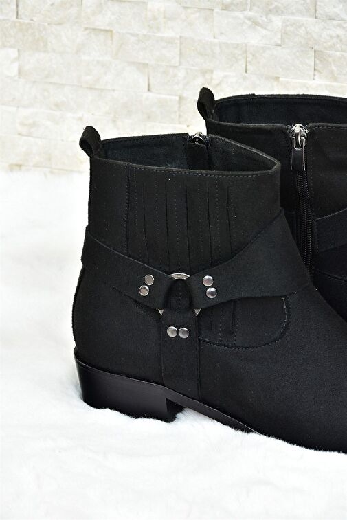 Siyah Süet Kadın Bot L252032502 - Görsel 6