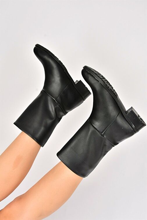 Siyah Düz Taban Günlük Kadın Bot L726597709 - Görsel 3