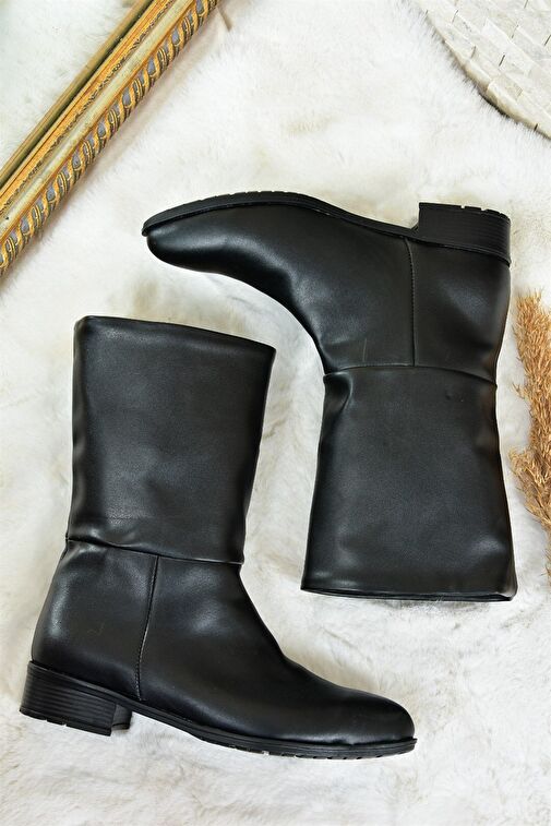 Siyah Düz Taban Günlük Kadın Bot L726597709 - Görsel 6