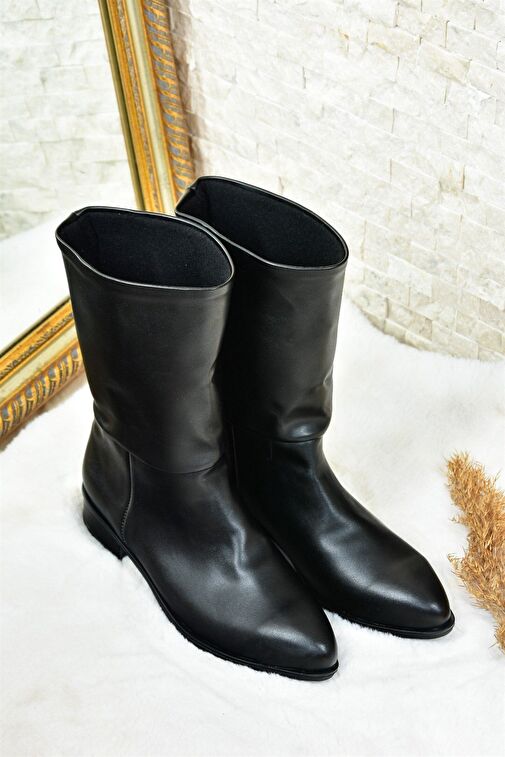 Siyah Düz Taban Günlük Kadın Bot L726597709 - Görsel 7