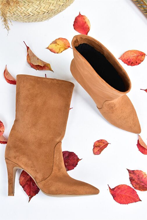 Taba Süet Kadın Bot L404891302 - Görsel 5