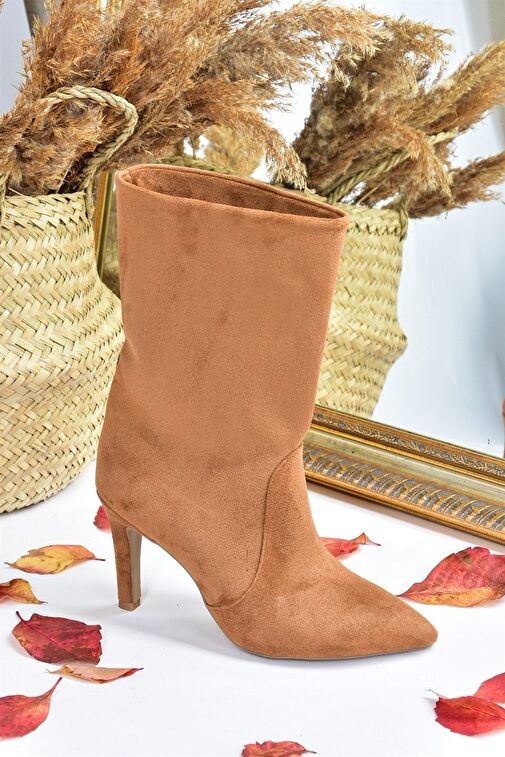 Taba Süet Kadın Bot L404891302 - Görsel 6