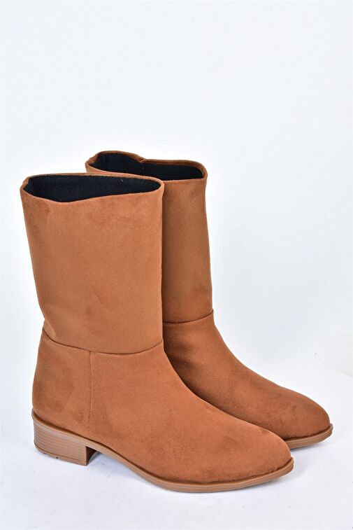Taba Süet Düz Taban Günlük Kadın Bot L726597702 - Görsel 5