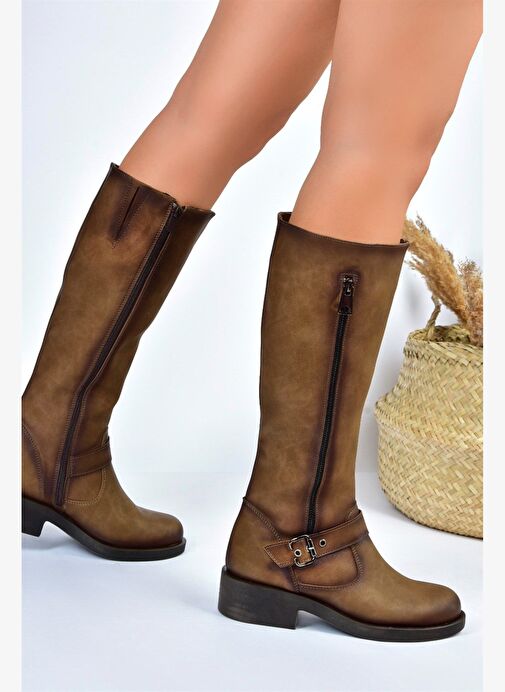 Vizon Kadın Çizme E674270509 - Görsel 3