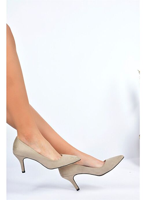 Fox Shoes Fox Shoes Bej Kadın Süet Stiletto 8081 Boyner'de! Belirsiz - 5. görsel