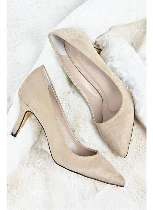 Fox Shoes Fox Shoes Bej Kadın Süet Stiletto 8081 Boyner'de! Belirsiz - 9. görsel