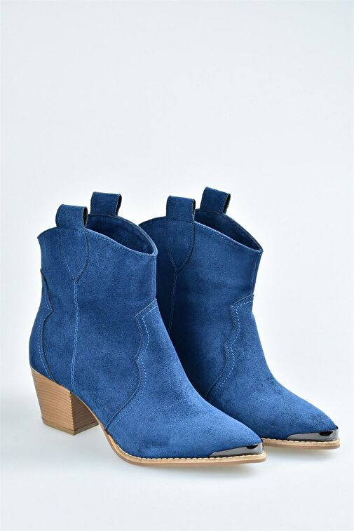 Lacivert Süet Kadın Bot L404403002 - Görsel 7