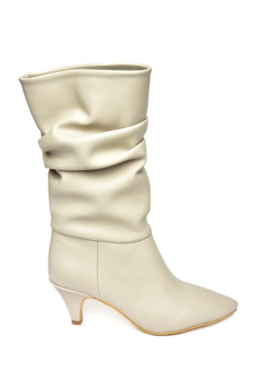 Ten Kısa Topuklu Büzgülü Kadın Bot L404810609 - Görsel 8