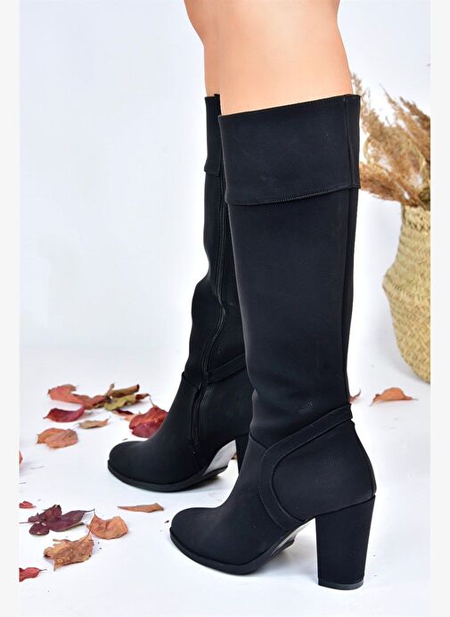 Siyah Kalın Topuklu Günlük Kadın Çizme L674291209 - Görsel 5