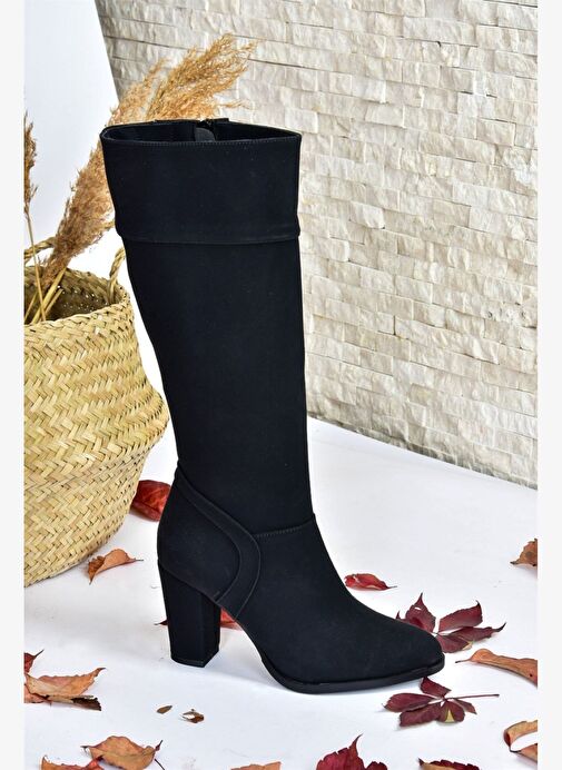 Siyah Kalın Topuklu Günlük Kadın Çizme L674291209 - Görsel 6