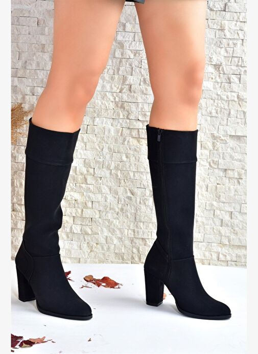 Siyah Kalın Topuklu Günlük Kadın Çizme L674291209 - Görsel 3