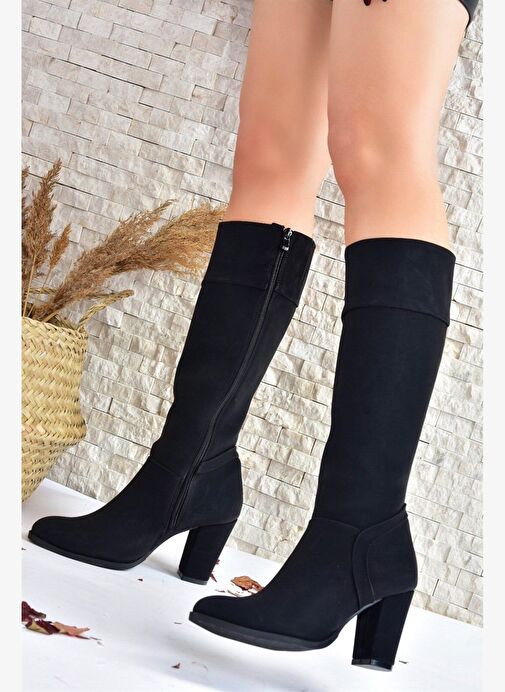 Siyah Kalın Topuklu Günlük Kadın Çizme L674291209 - Görsel 2