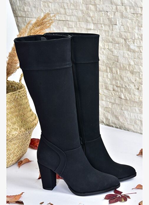 Siyah Kalın Topuklu Günlük Kadın Çizme L674291209 - Görsel 7