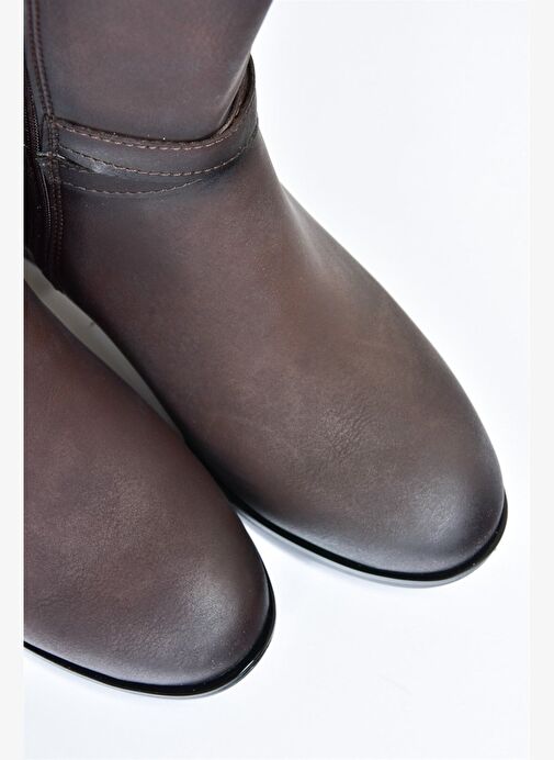Kahverengi Alçak Topuklu Günlük Kadın Çizme L674230009 - Görsel 6