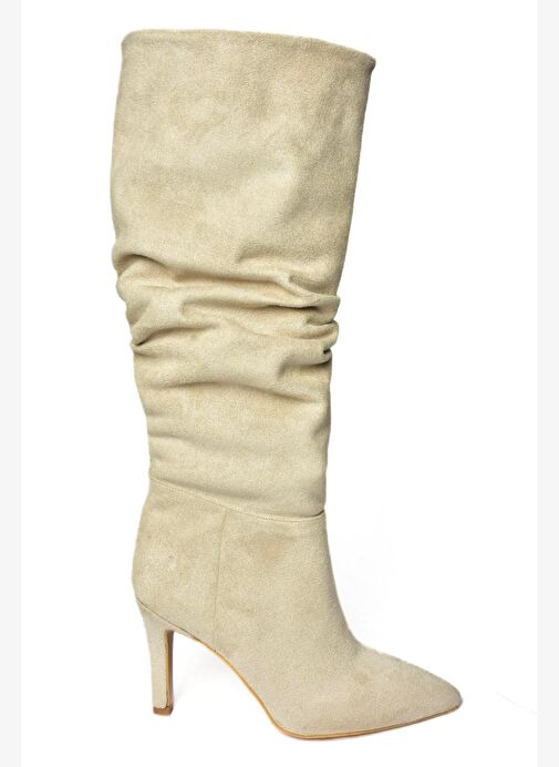 Ten Süet İnce Topuklu Kadın Çizme L404868002 - Görsel 7