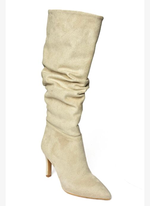 Ten Süet İnce Topuklu Kadın Çizme L404868002 - Görsel 8